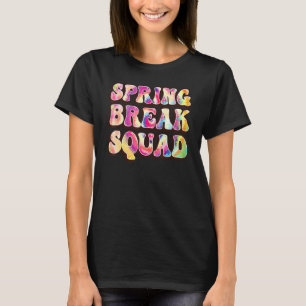 Frühjahrspause Squad Beach Farbige Gefärbte Krawat T-Shirt