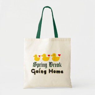 ♫ ♥ Frühjahrspause Zuhause Ducks Budget Tote Bag C Tragetasche