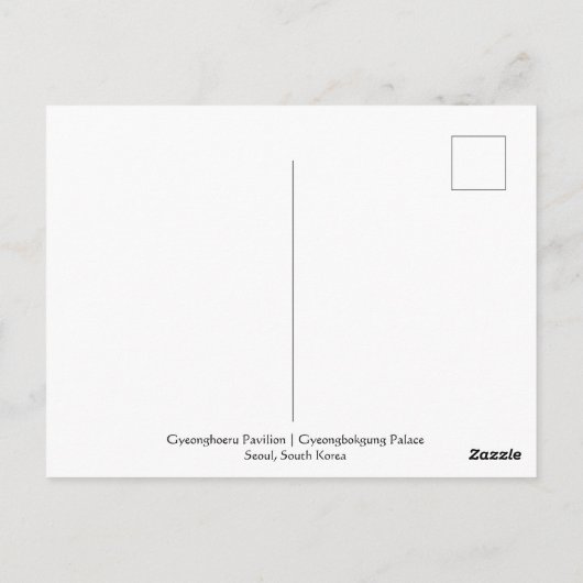 Frühjahrspavillon Postkarte (Rückseite)