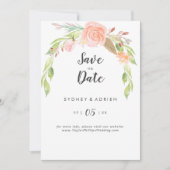 Frühjahrspferd-Hochzeit rettet das Datum Save The Date (Vorderseite)