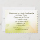 Frühjahrspodien Custom Oaster Brunch Einladung (Rückseite)