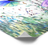 Frühjahrspopster farbenfrohe Schmetterlinge fliege Poster (Ecke)