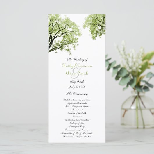 Frühjahrsprogramm "Bäume 2" Programm (Stehend Vorderseite)