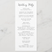 Frühjahrsprogramm der Wildblume Boho Garden Programm (Rückseite)