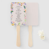 Frühjahrsprogramm der Wildblume Fächer (Vorne und Hinten)