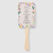 Frühjahrsprogramm der Wildblume Fächer (Vorderseite)