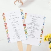 Frühjahrsprogramm für mehrfarbige Hochzeiten Fächer