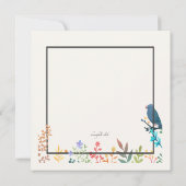 Frühjahrsrahmen Einladung (Rückseite)