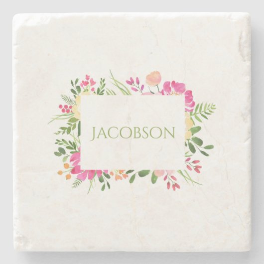 Frühjahrsrahmen - Untersetzer mit individuellem St (Vorderseite)