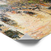 Frühjahrsregen in Montmartre von Camille Pissarro Poster (Ecke)