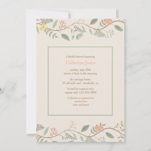 Frühjahrsreife Einladung (Vorderseite)