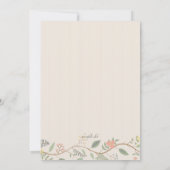 Frühjahrsreife Einladung (Rückseite)