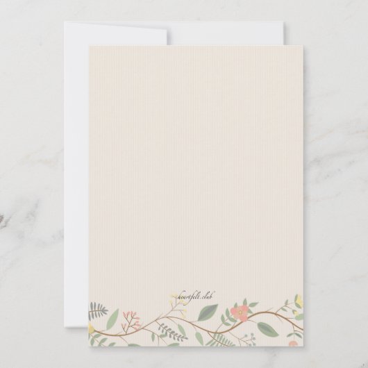 Frühjahrsreife Einladung (Rückseite)