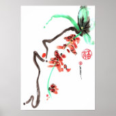 Frühjahrsrückgang der Blume Poster (Vorne)