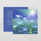 Frühjahrsruhe Feiertagskarte (Vorne/Hinten)