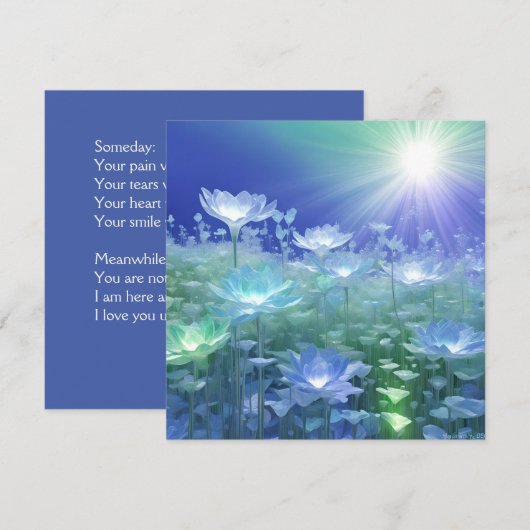 Frühjahrsruhe Feiertagskarte (Vorne/Hinten)