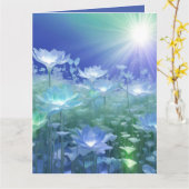 Frühjahrsruhe Karte (Gelbe Blume)