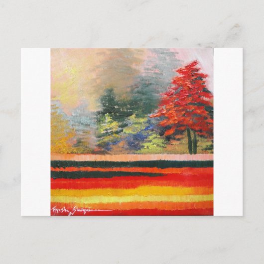 Frühjahrssaison 3 postkarte (Vorderseite)