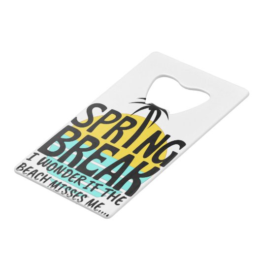 Frühjahrssaison Geldbeutel Flaschenöffner (Rückseite Schrägansicht)