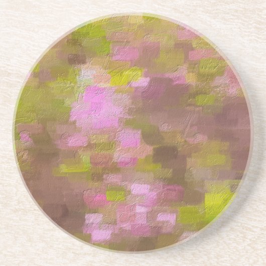 Frühjahrssaison Pinks Abstrakt Getränkeuntersetzer (Vorne)