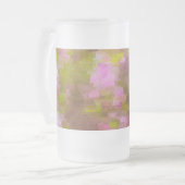Frühjahrssaison Pinks Abstrakt Mattglas Bierglas (Vorderseite Links)