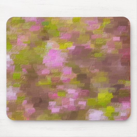 Frühjahrssaison Pinks Abstrakt Mousepad (Vorne)