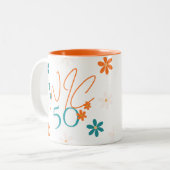 Frühjahrssammlung Orange Rim-Tasse Zweifarbige Tasse (Vorderseite Links)