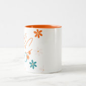 Frühjahrssammlung Orange Rim-Tasse Zweifarbige Tasse (Mittel)