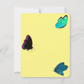 Frühjahrsschmetterlinge flache Note Card Mitteilungskarte (Rückseite)