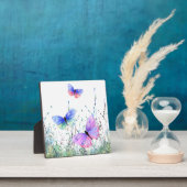 Frühjahrsschmetterlinge fliegen in der Natur Plaqu Fotoplatte (InSitu)