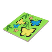 Frühjahrsschmetterlinge Muster Fliese (Seite)