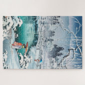 Frühjahrsschnee in Maruyama von Tsuchiya Koitsu Puzzle (Horizontal)