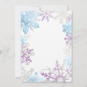Frühjahrsschneeflocken Einladung zum Geburtstag (Rückseite)
