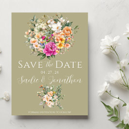 Frühjahrssehen Grüne Hochzeit Save The Date