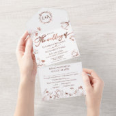 Frühjahrssehen in einer einladenden Wildblume All In One Einladung (Abreißen)