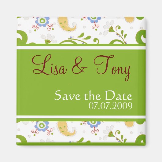 Frühjahrssehen - Maßgeschneiderte Magnet (Vorne)