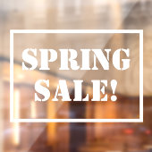 Frühjahrssignierung Fensteraufkleber (Blatt 2)