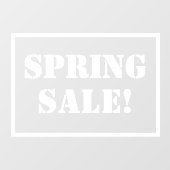 Frühjahrssignierung Fensteraufkleber (Blatt)