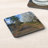 Frühjahrsspaziergang Getränkeuntersetzer (Linke Seite)