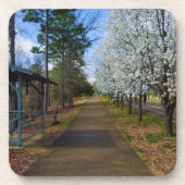 Frühjahrsspaziergang Getränkeuntersetzer (Vorderseite)