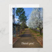 Frühjahrsspaziergang Postkarte (Vorne/Hinten)