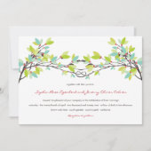 Frühjahrsszension der Liebe "Fresh Green Knotted T Einladung (Vorderseite)