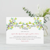 Frühjahrsszension der Liebe "Fresh Green Knotted T Einladung (Stehend Vorderseite)