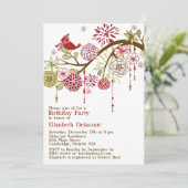 Frühjahrstags-Einladung zum Whimsical Winter Einladung (Stehend Vorderseite)