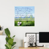 Frühjahrstetons zeigen Vows an Poster (Heimbüro)