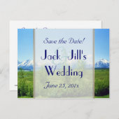 Frühjahrstexte speichern das Datum Ankündigungspostkarte (Vorne/Hinten)