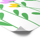 Frühjahrsverkauf, Einzelhandelsverkauf Unterschrif Poster (Ecke)