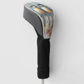 Frühjahrsvögel & Blüten Golf Headcover (angewinkelt)
