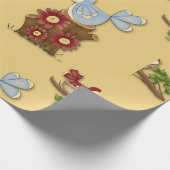 Frühjahrsvögel Geschenkpapier (Ecke)