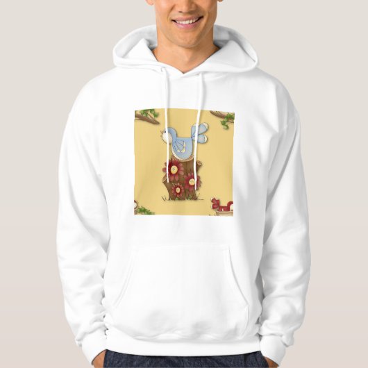 Frühjahrsvögel Hoodie (Vorderseite)